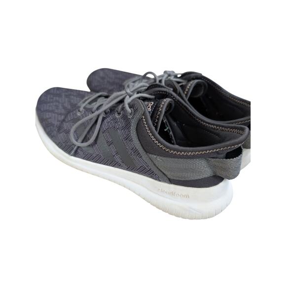 Adidas Women's Cloudfoam QT Flex Running Shoe Sneaker Gray/Black Size 9 - Picture 4 of 9